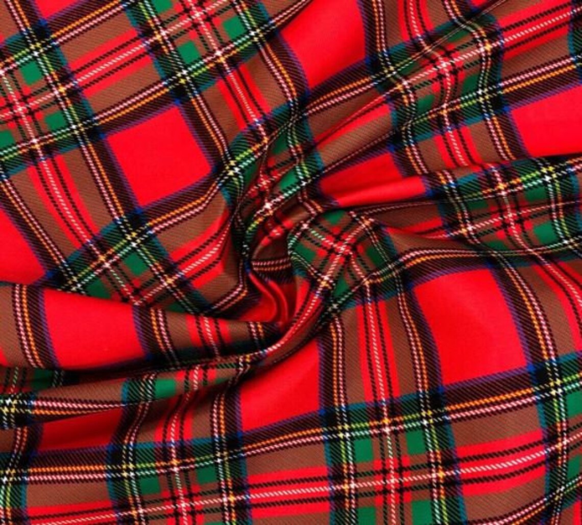 Rot Grün Gestreifter Polsterstoff Kariertes Polsterstoff | Etsy