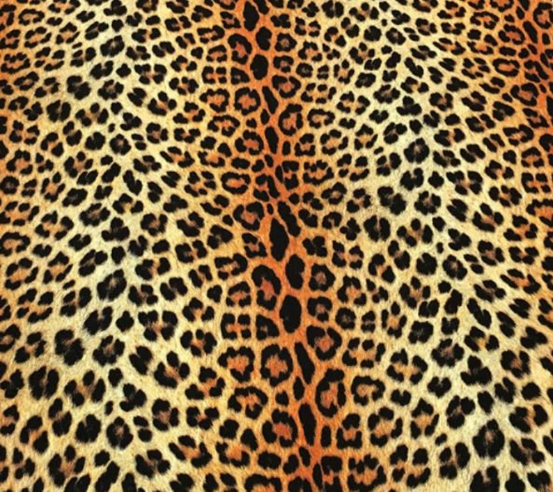 Leopard Upholstery Fabric by the Yard Leopard Curtain Etsy