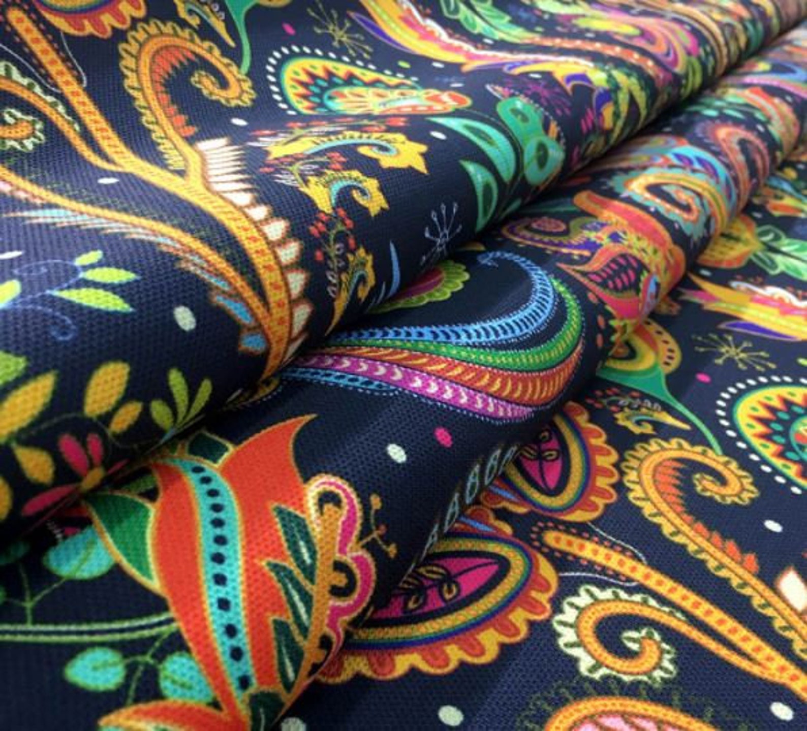 Colorful Boho Upholstery Fabric by the Yard Bohemian Mandala Etsy