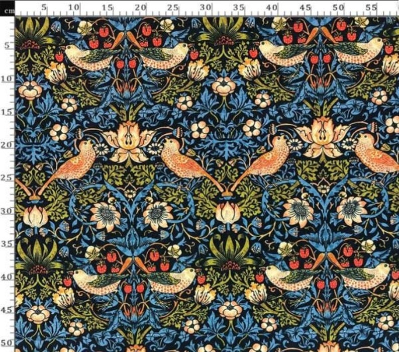 William Morris Upholstery Fabric Birds Furniture Upholstery Etsy