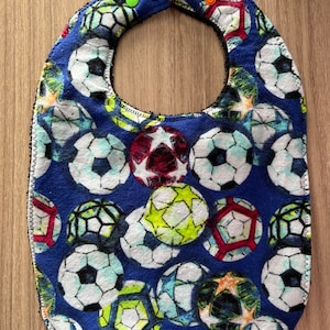 Soccer Balls~Waterproof Special needs Toddler Bib