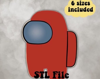 Cortador de galletas de videojuegos, Cortadores de galletas de azúcar, Cortador de galletas entre nosotros, cortador de galletas de juegos, Archivo STL, Descarga digital