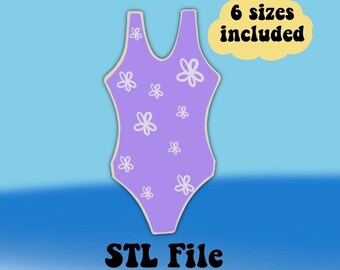 Bathing suit cookie cutter, Sugar Cookie Cutters, summer cookie cutter, beach cookie cutter, Cookie STL File, Cookie digital download