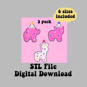 Circus animal cookie cutters STL File, circus animals, animal cookie cutter, circus animal cookie cutter pack, STL Files