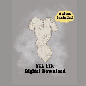 onesie Cookie Cutter, baby onesie Cookie Cutters, gender reveal cookie cutter, Sugar Cookie Cutter STL File, Cookie Cutter digital download