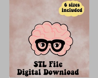 Taglierina del biscotto del cervello, Ritorno a scuola Cookie Cutter, taglierina del biscotto della scuola, File STL Sugar Cookie Cutter, Download digitale di Cookie Cutter