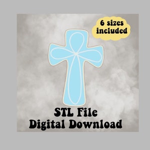 Cross Cookie Cutter, Sugar Cookie Cutters, Bible Cookie Cutter, STL File, Religious cookie cutter