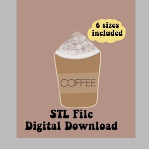 Frap Cookie Cutter STL File, Sugar Cookie Cutters STL File, coffee cup cookie cutter, Frappuccino cookie cutter, Starbucks cookie cutter
