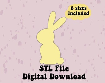 Bunny cookie cutter, rabbit cookie cutter, Easter cookie cutter, Easter cookies, bunny cookie, Easter cookie cutters, STL File