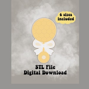 Rattle Cookie Cutter, Cookie Cutter, Baby Cookie, baby rattle cookie cutter, Sugar Cookie Cutter STL File, Cookie Cutter digital download