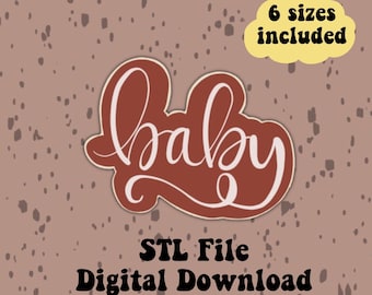 Baby Cookie Cutter, Cookie Cutter, Baby Cookie, sugar Cookie Cutter STL File, Cookie Cutter digital download