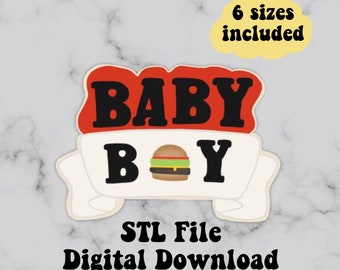 Baby Cookie Cutter, baby jongen Cookie Cutters, baby meisje cookie cutter, Sugar Cookie Cutter STL Bestand, Cookie Cutter digitale download