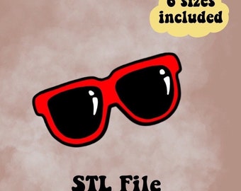 Sun glasses cookie cutter, summer Cookie Cutter, Sugar Cookie Cutters, beach cookie cutter, Cookie STL File, Cookie digital download