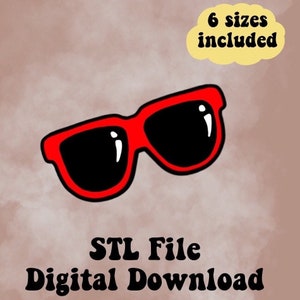 Sun glasses cookie cutter, summer Cookie Cutter, Sugar Cookie Cutters, beach cookie cutter, Cookie STL File, Cookie digital download