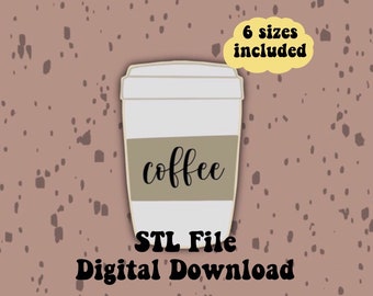Coffee cup Cookie Cutter STL File, coffee cookie cutter, Coffee Cup cookie cutter, Starbucks cookie cutter, STL File