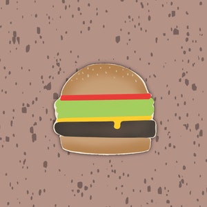 Hamburger Cookie Cutter, Food shape Cookie Cutters, food cookie cutter, burger cookie cutter