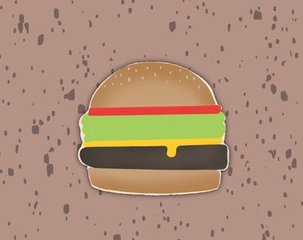 Hamburger Cookie Cutter, Food shape Cookie Cutters, food cookie cutter, burger cookie cutter