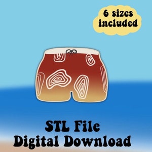 Cortador de biscoitos para maiô, cortador de biscoitos de verão, cortadores de biscoitos de açúcar, cortador de biscoitos de praia, arquivo STL de biscoitos, download digital de biscoitos