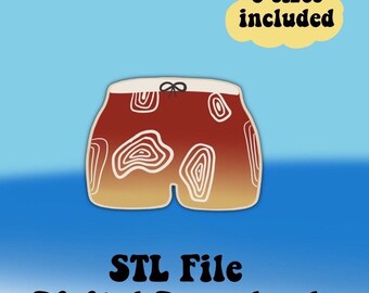 Bathing suit cookie cutter, summer Cookie Cutter, Sugar Cookie Cutters, beach cookie cutter, Cookie STL File, Cookie digital download