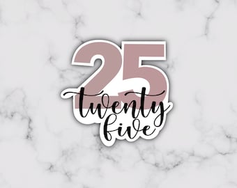 Twenty five Cookie Cutter, Sugar Cookie Cutters, number cookie cutter, birthday cookie cutter, 25th birthday cookie cutter