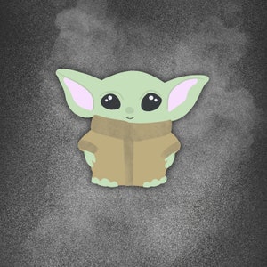 May include: A green and brown cartoon character with large eyes and big ears. The character is wearing a brown coat and has a light green skin tone.