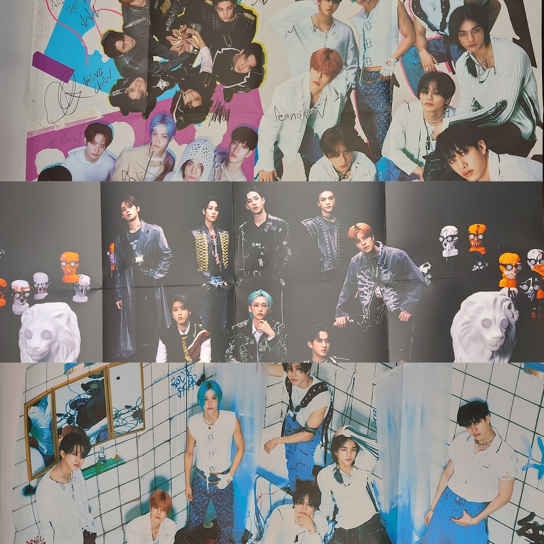 スターダストグループポスターセット Official Stray Kids ROCKSTAR Posters SET - Etsy