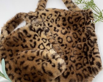 cheetah furry bolsa