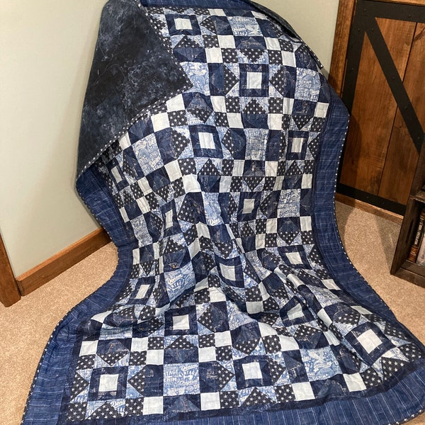 Blue Jeans Quilt Etsy