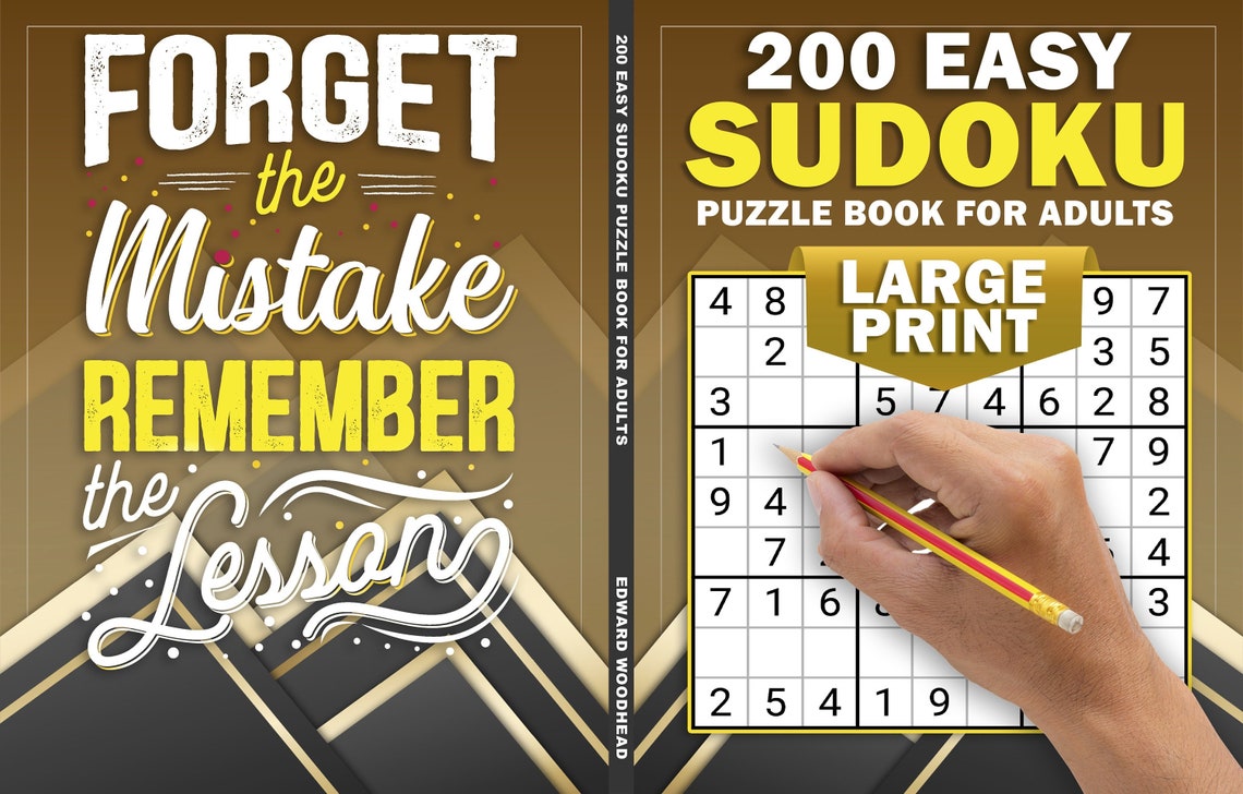 Download and Printable 200 Easy Sudoku Puzzles for Adults Etsy