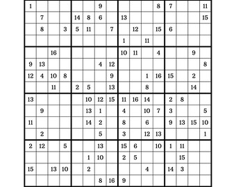 buy sudoku 16x16 online in india etsy india