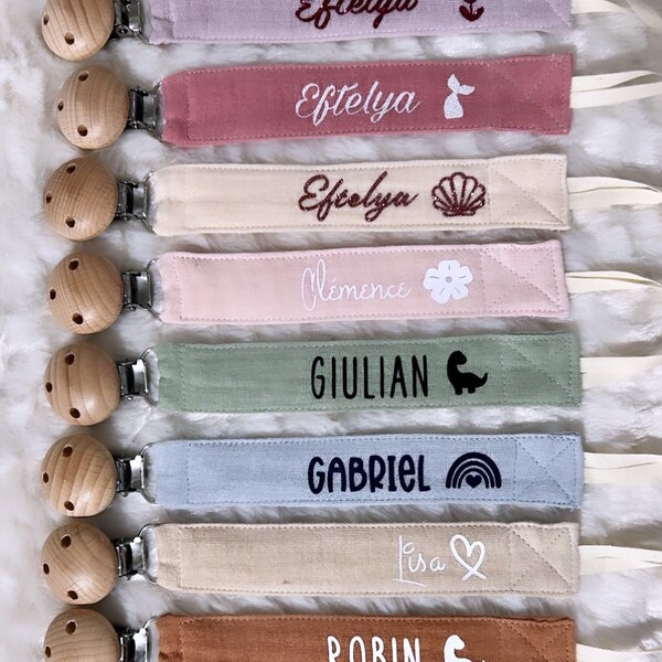 Fabric Pacifier Clip Etsy