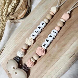 Personalized pacifier clip