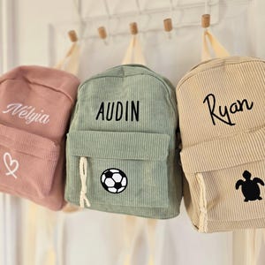 Sac à dos enfant  personnalisé en velours / maternelle