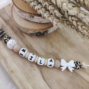 Personalized pacifier clip