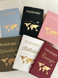 Personalized passport cover product logo