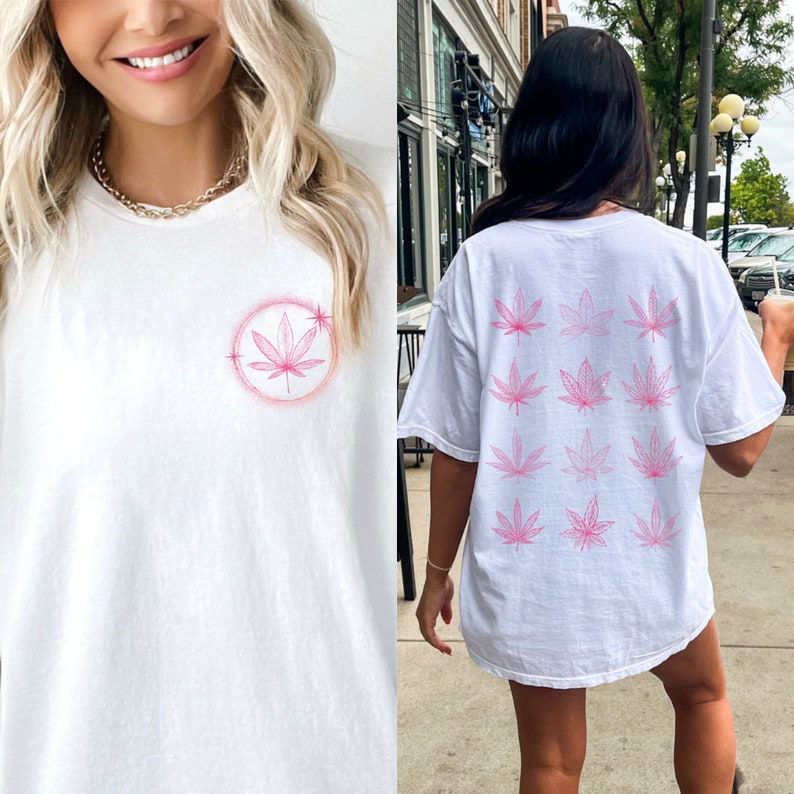 Stoner Girl Weed Shirt Girly Stoner Stoner Girl Gifts Stoner Gifts For Her Pink Stoner THC Stoner Shirt Weed Stuff Pothead Gifts White