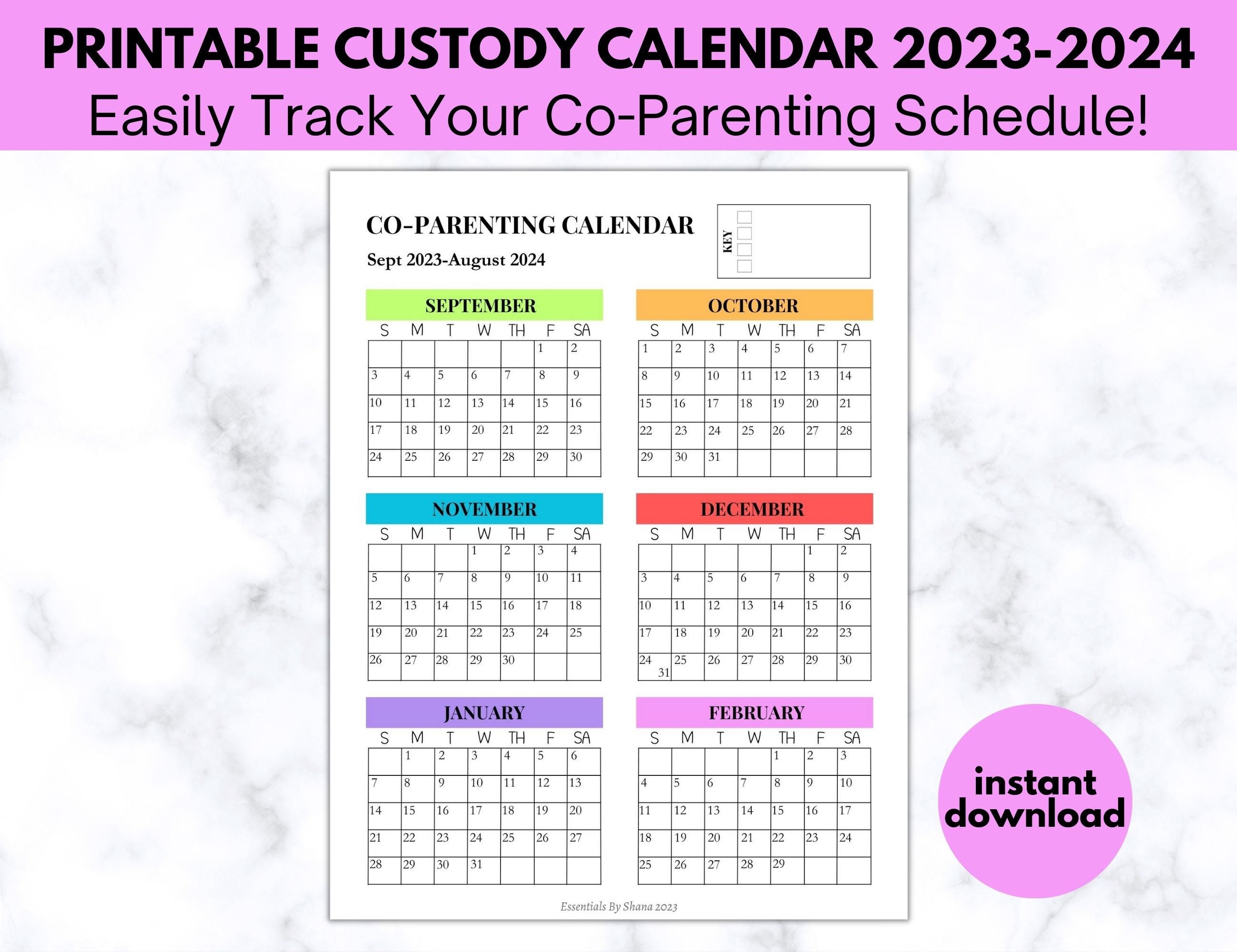 custody-calendar-for-sept-2023-aug-2024-co-parenting-calendar-etsy