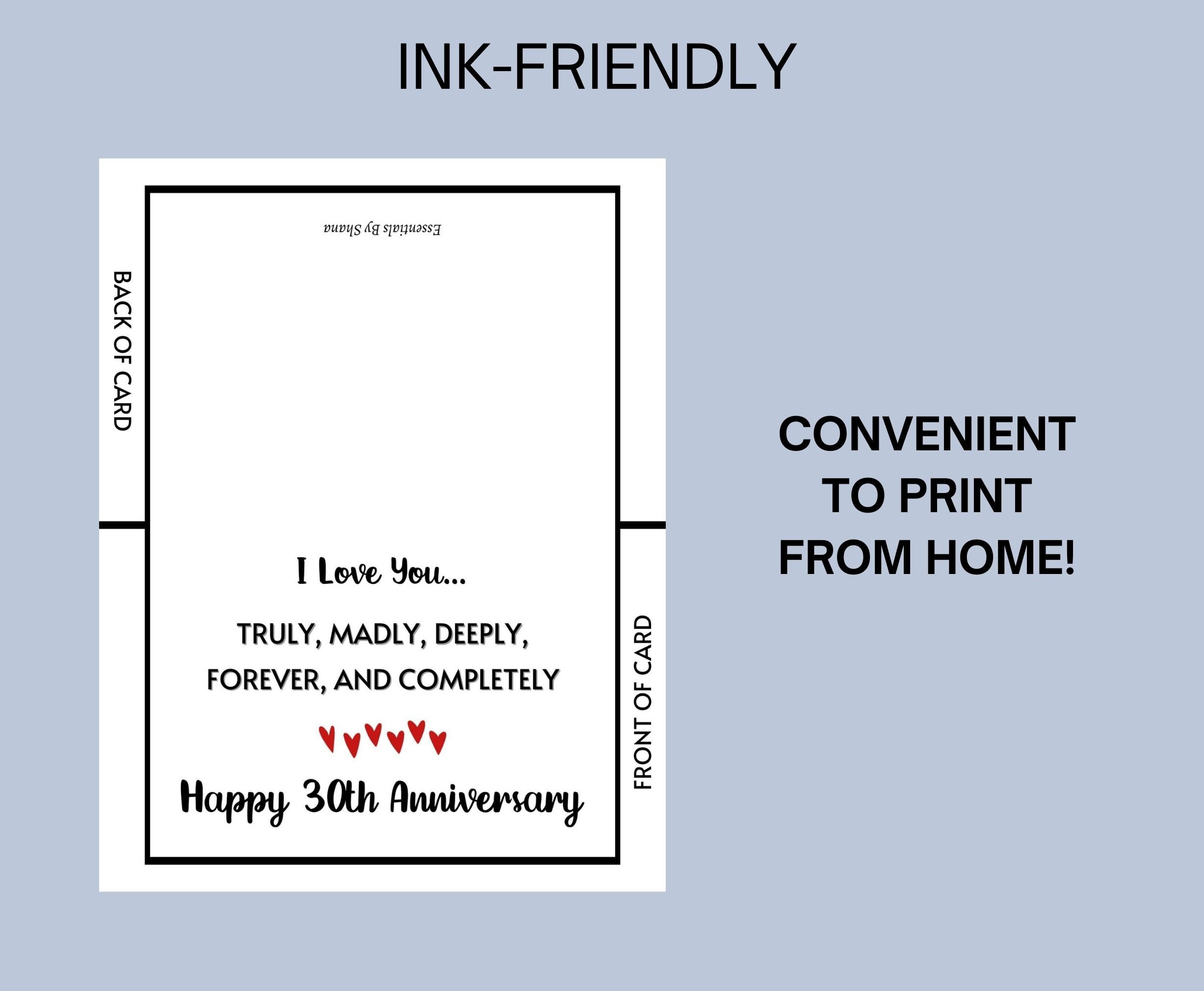 30th Anniversary Card Printable Anniversary Card For Husband Or Wife 30th-anniversary-card-printable-anniversary-card-for-husband-or-wife