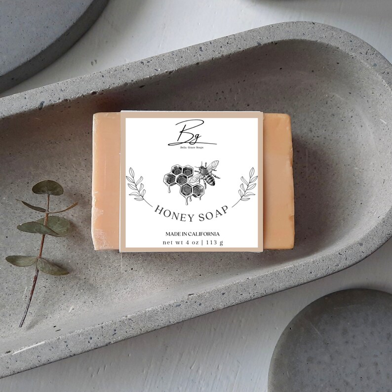 Editable Soap Wrapper Label Template for Canva. Organic Etsy Canada