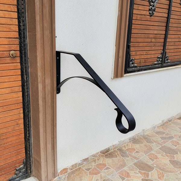 Handrail made of wrought metal for Stairs, 1-3 Steps handrail, Grab bar railing, For indoor or outdoor uses, Front door hold handrail