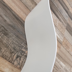 Floating Wall Shelf: Handcrafted Iron Wavy Curved Modern Home Decor image 10