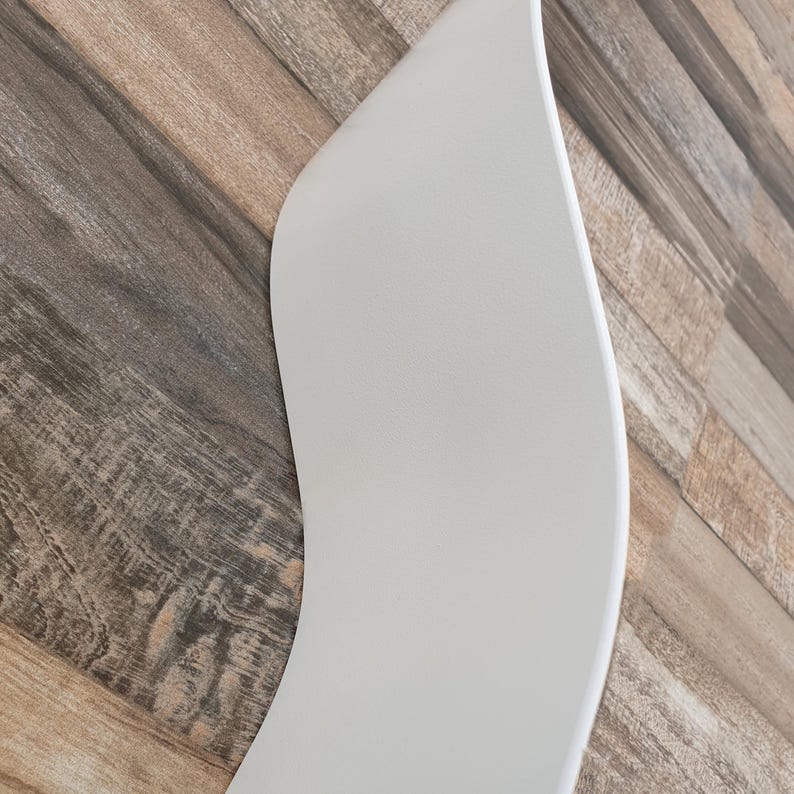 Floating Wall Shelf: Handcrafted Iron Wavy Curved Modern Home Decor image 10