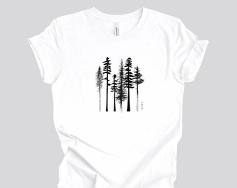 Tree Tee Shirt || Tree Lover T-shirt || Forest Tee || Unisex Eco T-Shirt || Forest Protection Tee