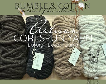 Llama Yarn || Corespun Yarn || Artisan Oregon Yarn || Premium Grade