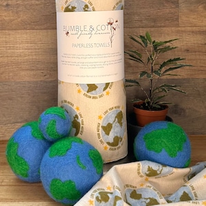 Mother Earth Paperless Towels || Unpaper Towels || 12x12 Sheets