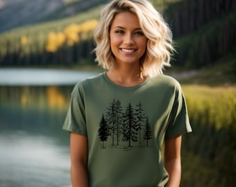 Forest Tee Shirt || Forest Tree Shirt || Tree T-shirt