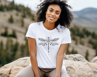 Dragonfly Tee Shirt || Dragonfly T-Shirt || Gender Neutral Gift Nature Eco Tee