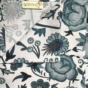 Blue Floral Chef Towel Nature Inspired Kitchen Towel image 4