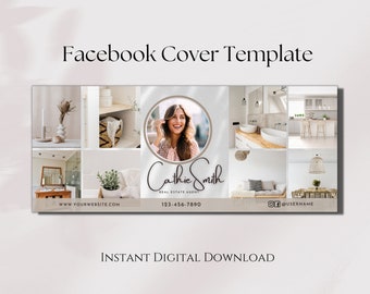 Realtor Facebook Cover | Realtor Marketing | Realtor Facebook | Facebook Cover Photo | Real Estate Template | Facebook Canva