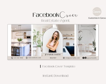 Realtor Facebook Cover | Realtor Marketing | Realtor Facebook | Facebook Cover Photo | Real Estate Template | Facebook Canva